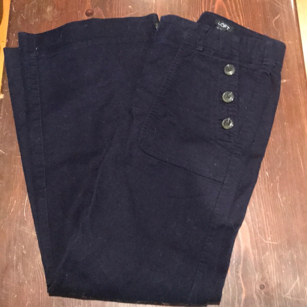 Navy Boot Cut Sailor Pant